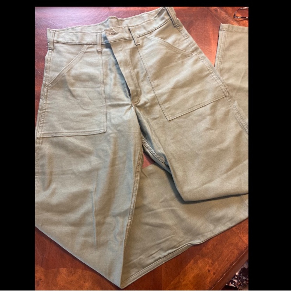 Stan Ray Straight Fit Work Pants in Olive